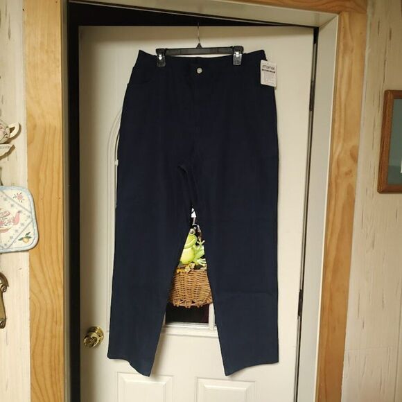 New Diane Essentials Dark Blue Straight Leg Jeans Size Women's 16 - Picture 1 of 3